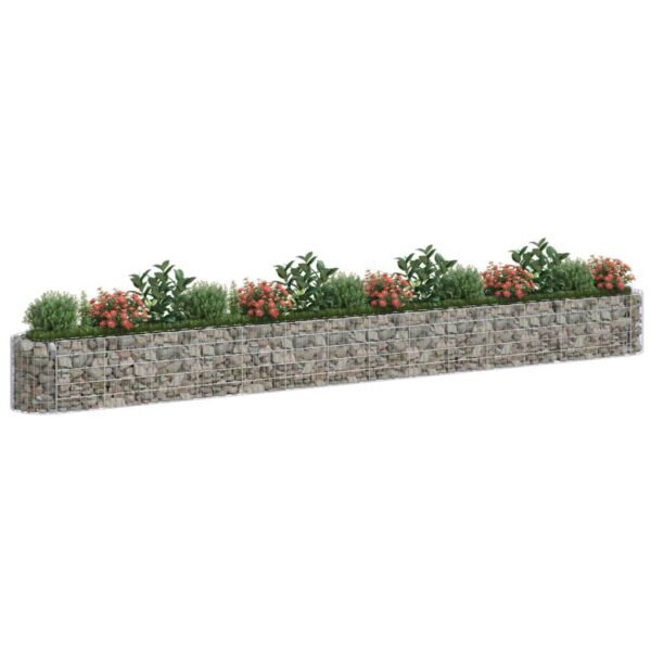 Planteringsgabion galvaniserat järn 540x50x50 cm - Bild 3