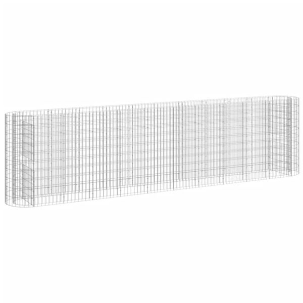 Planteringsgabion galvaniserat järn 400x50x100 cm - Bild 2