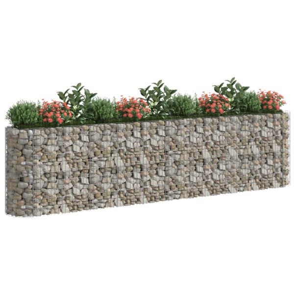 Planteringsgabion galvaniserat järn 400x50x100 cm - Bild 3