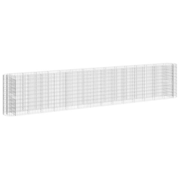 Planteringsgabion galvaniserat järn 540x50x100 cm - Bild 2