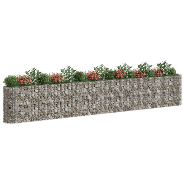 Planteringsgabion galvaniserat järn 610x50x100 cm - Bild 3