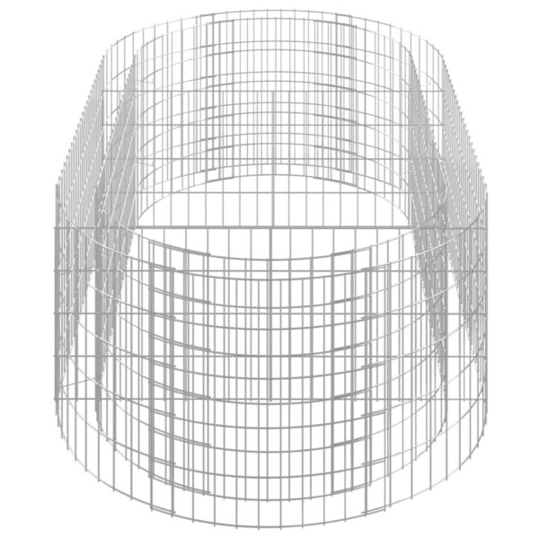 Planteringsgabion galvaniserat järn 200x100x50 cm - Bild 5