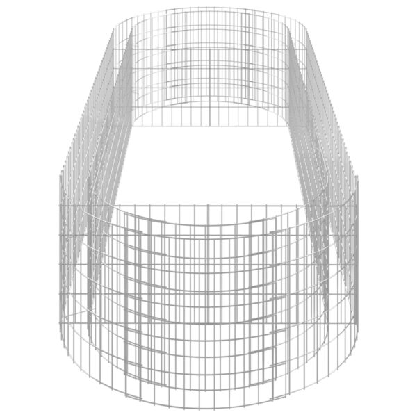 Planteringsgabion galvaniserat järn 300x100x50 cm - Bild 5