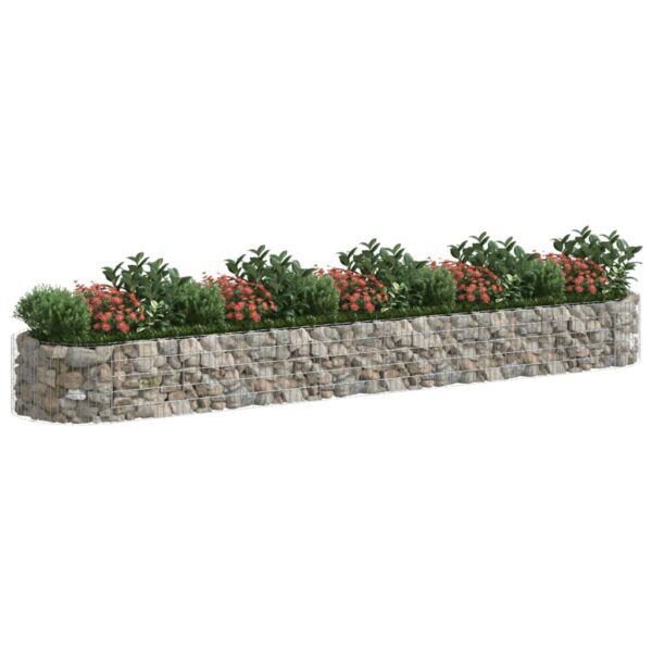 Planteringsgabion galvaniserat järn 500x100x50 cm - Bild 3