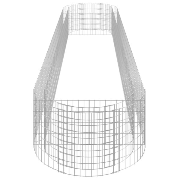 Planteringsgabion galvaniserat järn 500x100x50 cm - Bild 5