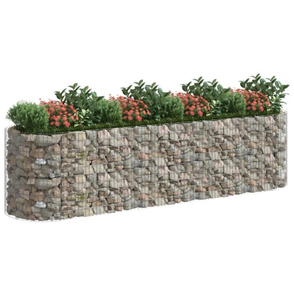 Planteringsgabion galvaniserat järn 400x100x100 cm - Bild 3