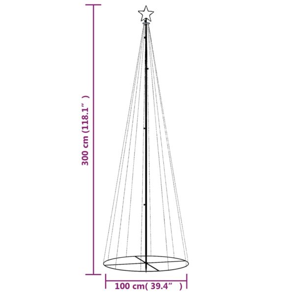 Julgranskon kallvit 310 LEDs 100x300 cm - Bild 10