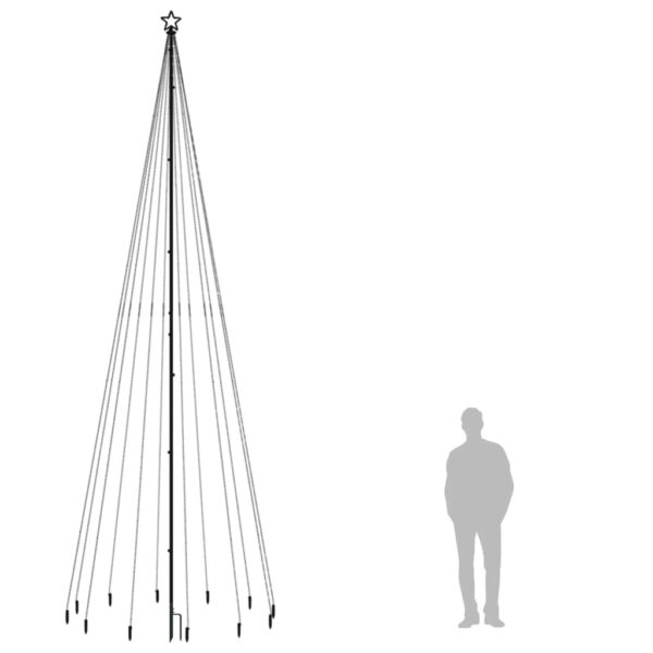 Julgran med markspett 732 varmvita lysdioder 500 cm - Bild 9