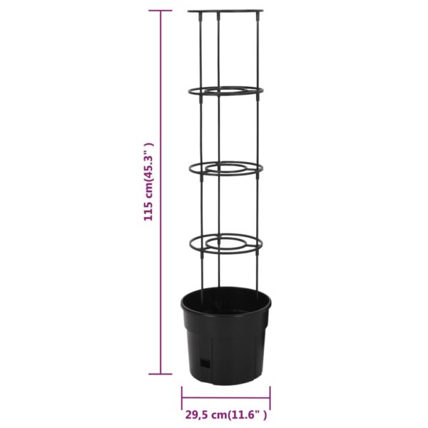 Kruka för tomatplanta Ø29,5x115 cm polypropylen - Bild 6