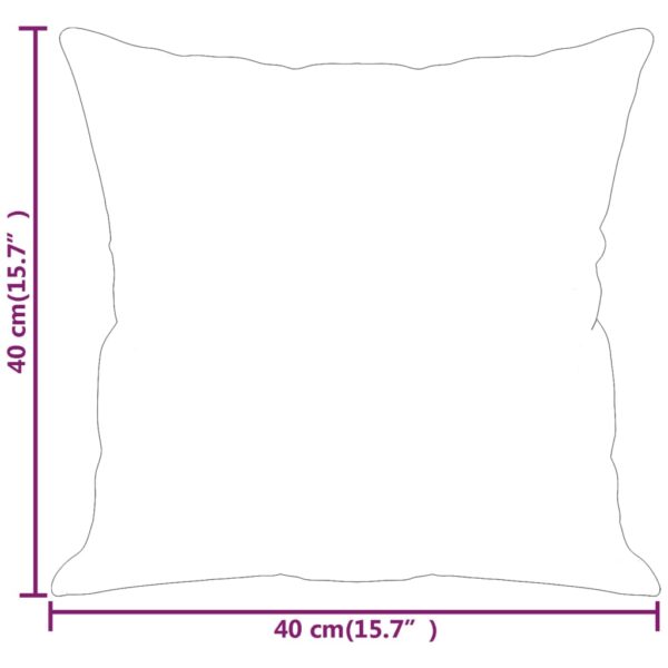 Prydnadskuddar 2 st svart 40x40 cm tyg - Bild 7