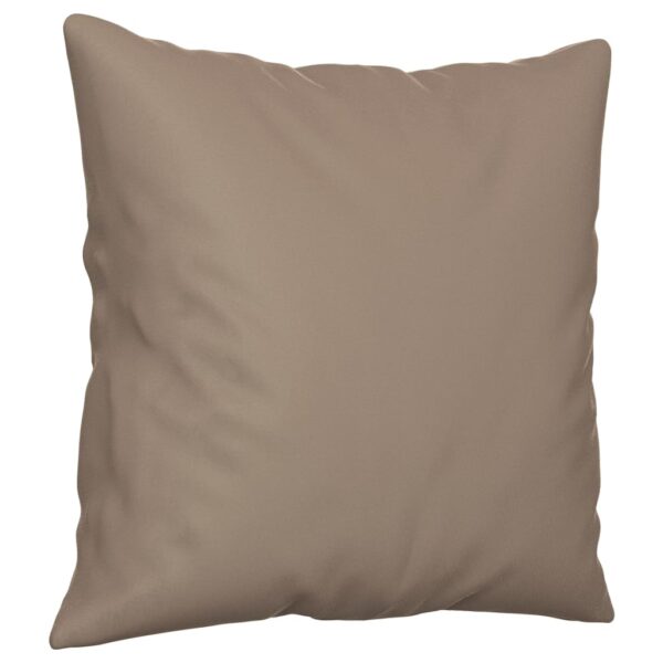 Prydnadskuddar 2 st taupe 40x40 cm mikrofibertyg - Bild 3