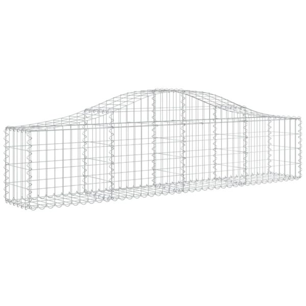 Gabion bågformad 14 st 200x30x40/60 cm galvaniserat järn - Bild 3