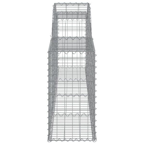 Gabion bågformad 300x30x60/80 cm galvaniserat järn - Bild 4