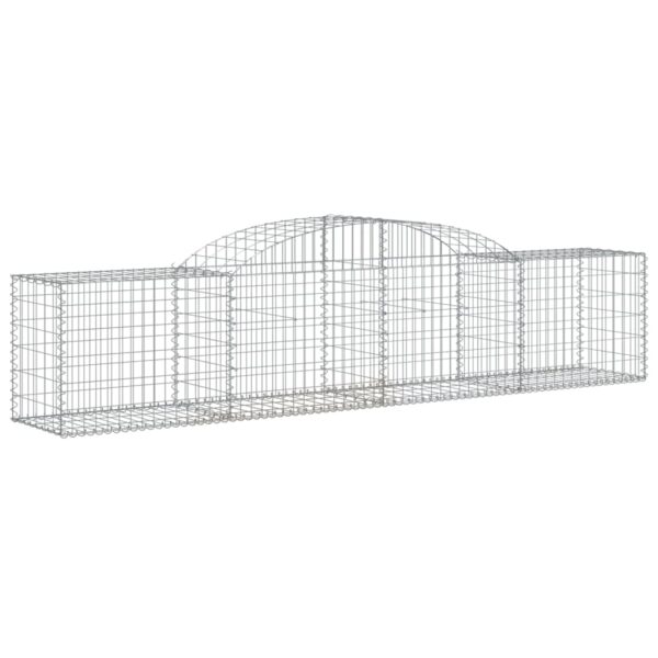 Gabion bågformad 300x50x60/80 cm galvaniserat järn - Bild 2