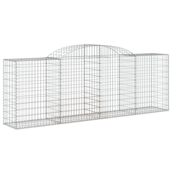 Gabion bågformad 300x50x100/120 cm galvaniserat järn - Bild 2