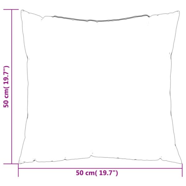 Prydnadskuddar 4 st blå och vit randig 50x50 cm tyg - Bild 8