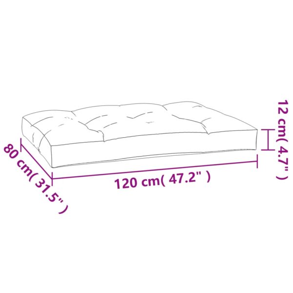 Palldyna bladmönster 120x80x12 cm tyg - Bild 9