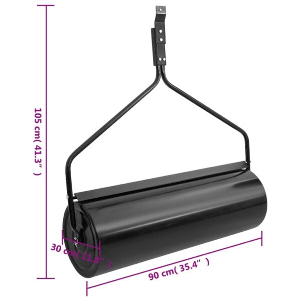 Trädgårdsvält svart 63 cm järn - Bild 6