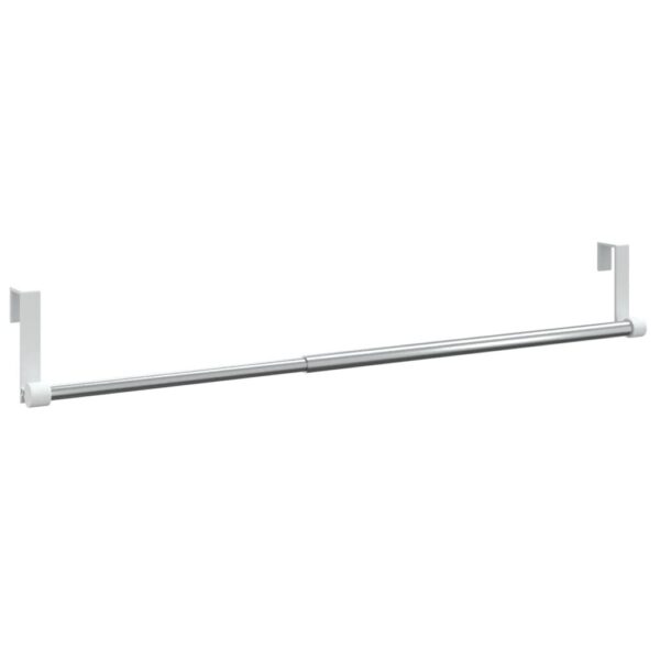 Gardinskenor 2 st vit och silver 40-60 cm aluminium - Bild 3