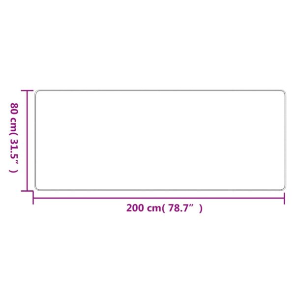 Gångmatta sisallook mullvadsbrun 80x200 cm - Bild 6