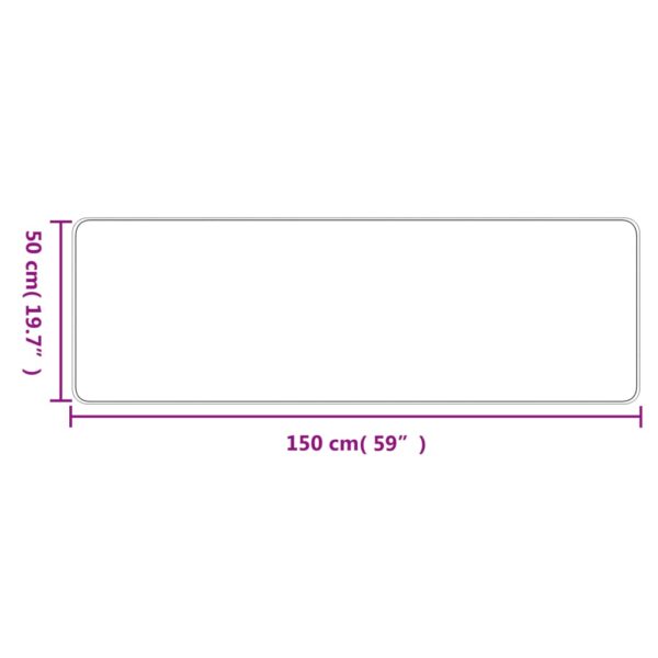 Gångmatta sisallook antracit 50x150 cm - Bild 6