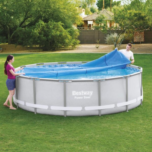 Bestway Poolöverdrag solenergi Flowclear 427 cm