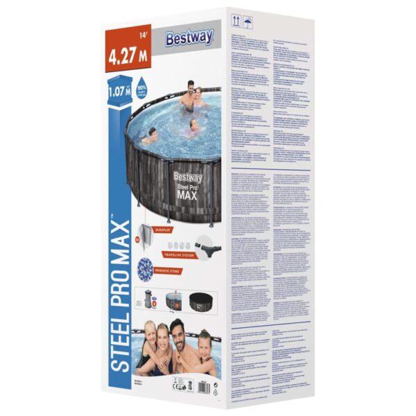 Bestway Pool Steel Pro MAX rund med tillbehör 427x107 cm - Bild 10