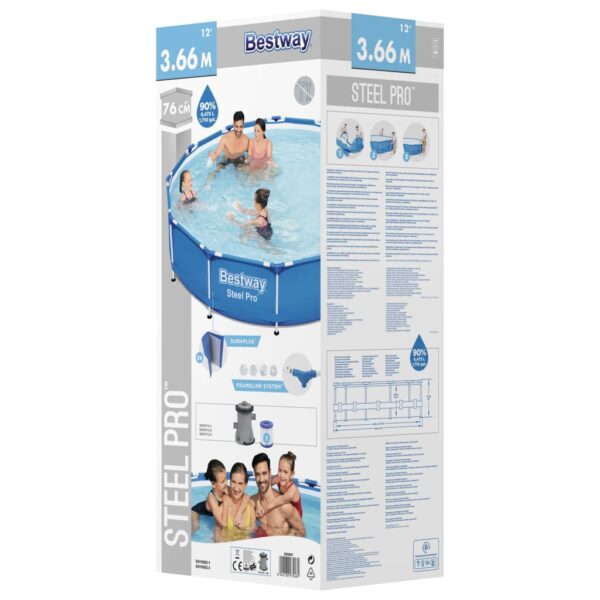 Bestway Pool med ram Steel Pro 366x76 cm - Bild 5