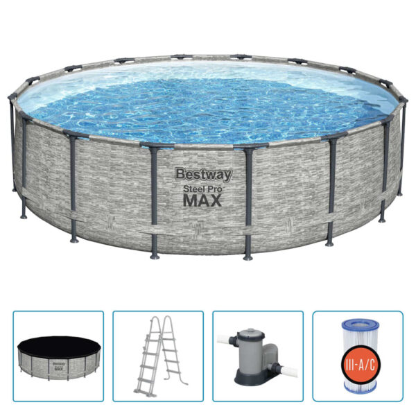 Bestway Pool Power Steel rund 488x122 cm - Bild 2