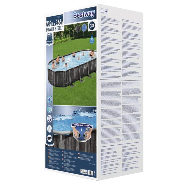 Bestway Pool med tillbehör oval 7,32x3,66x1,22 m - Bild 12