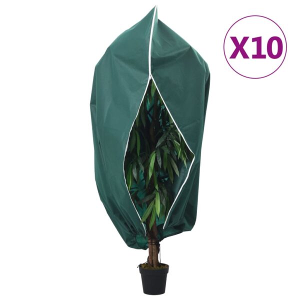 Fiberdukar med blixtlås 10 st 70 g/m² 1,2x1,8 m